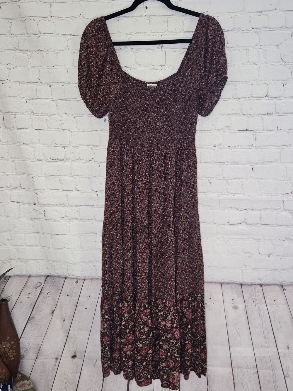 American Eagle‎ Tiered Milkmaid Peasant Prairie CottageCore Whimsigoth Dress